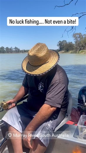 No luck fishing on this trip so far. We will give it one more go tomorrow morning before heading home. Can’t even catch a carp 😆 #fishing #nofish #murrayriver #thecaptainandthecook #southaustralia | The Captain & The Cook
