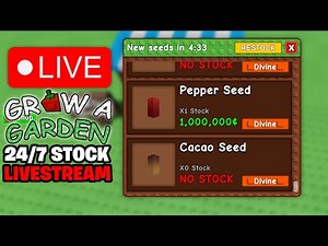 🔴GROW A GARDEN STOCK LIVE 24/7 - LUNAR GLOW EVENT GROW A GARDEN NEW UPDATE