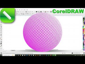 CorelDRAW Halftone Effect | 3D Sphere Dots Design Tutorial