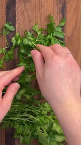 Use a pizza cutter to mince your parsley