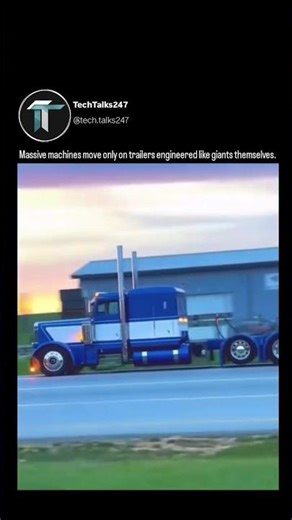 Engineering built to move giants—heavy-haul trailers doing the impossible 🚛⚡