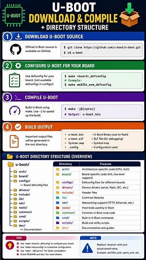 Understand the U-Boot source code structure.