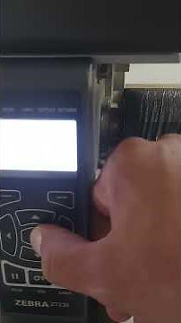 zebra printer zt230 ribbon out error