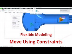 Creo Parametric - Flexible Modeling (FMX) - Move Using Constraints