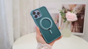 360° Magnetic Swivel Ring for iPhone 14 pro case, Built-in Metal Stand and Ring Holder, Magsafe Compatible, Military Grade Protection, Shock Resistant - Black