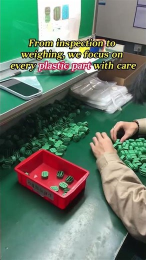 The inspection of plastic part #injectionmolding #precisionplastic #plasticmould #plasticproduct