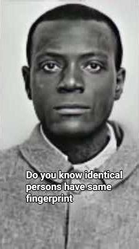 Do you know identical persons have same fingerprint #fingerprint information by Wisdom stories