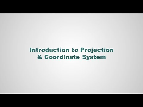 Basics of Projection and coordinate system