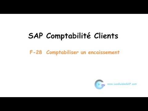 F-28 : Comptabiliser Encaissement