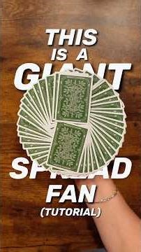 Learn The Giant Spread Fan! 😮 Cardistry Tutorial #viralvid #shorts #fyp #howto #tutorial