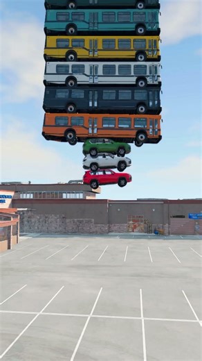 Cars & Buses vs Massive Pit - BeamNG.Drive