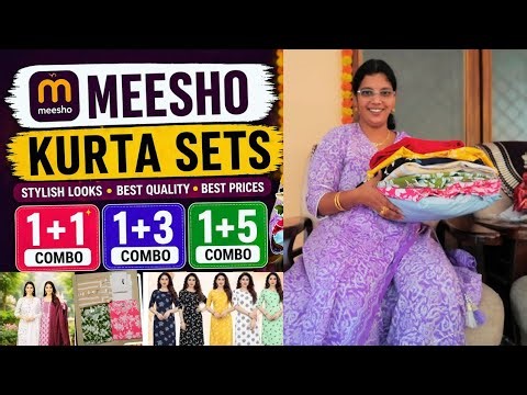 250₹ లో ఖాదీ కాటన్ 3 పీసెస్ కుర్తా సెట్స్ అన్ని చాలా బాగున్నాయి మన బడ్జెట్లో