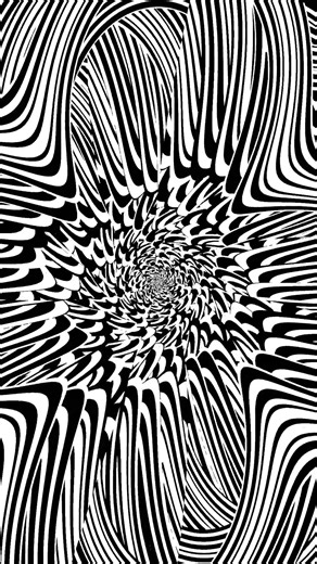 Fractal Optical Illusion that Feels Alive | Black & White Mind Expansion