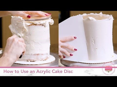 How to use and Acrylic Cake Disc for Smooth Frosting and Sharp Edges