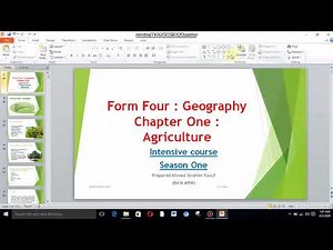Lesson 1 agriculture form four by Axmed Najaad