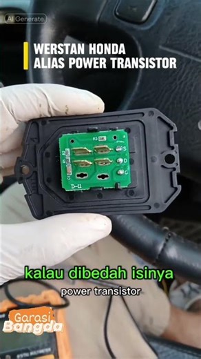 Bedah Werstan Blower AC Mobil Honda isinya Power Transistor bukan resistor #acmobil