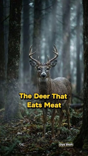 The Deer That Eats Meat. #DarkAnimalTruths #DeerFacts #NatureIsScary #AnimalFacts