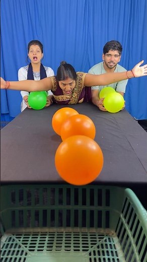 Amazing ball poring funny family challenge ✅ ||#shorts #game