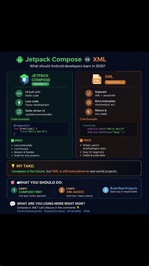 xml vs jetapck which is good ?