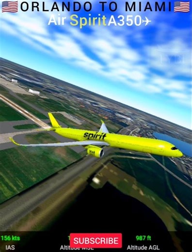 🇺🇸​Orlando✈️Miami🇺🇸 in 60 Seconds! ⚡️ #aviation #msfs #flightsim #gaming #usa #philippines #viral