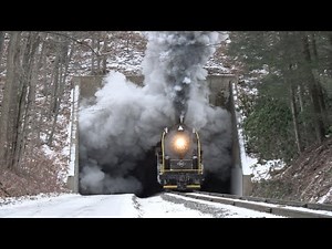 [4K] Reading & Northern 2102: A Wintry Iron Horse Ramble