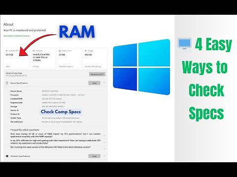 How to Check Computer Specifications | 4 Easy Methods for Windows 10/11