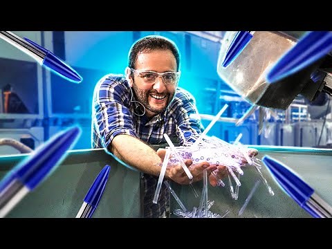 How the ballpoint pen is made (the blue pen) #Boravê