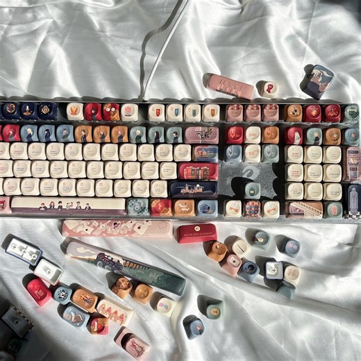 140-key Harry Potter Owl Keycap Set | Vintage Wizard Theme PBT Dye-sublimation Keycaps | Handmade Mechanical Keycaps-keyboard-a Gift for Her - Etsy