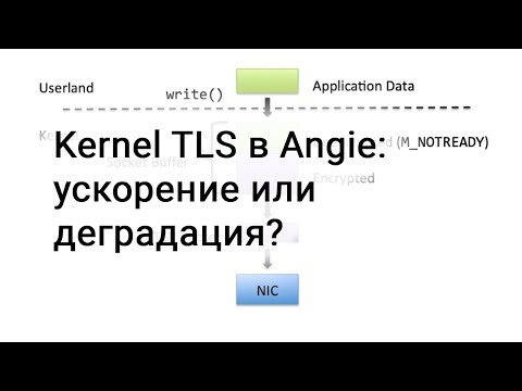 Kernel TLS в Angie: ускорение или деградация?