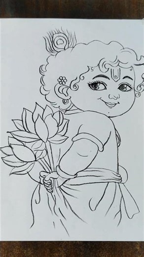 ❤ Radha Krishna Special Drawing 🔥 #shorts #art #drawing #radhakrishna #krishna
