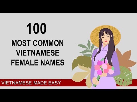 Learn Vietnamese | How to pronounce Vietnamese names | 100 most common female names