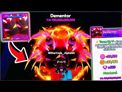 1 IN THE WORLD!! MYTHIC DEMENTOR in Bubble Gum Simulator Infinity!! (Roblox)