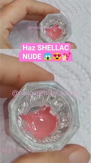 Create your own nude Shellac Gel 😱 💅🏻 for your nail designs #nailqueensbylucero #nailhacks
