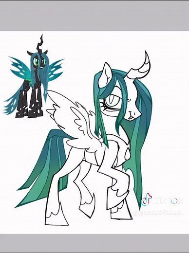 Transforming Queen Chrysalis into a Normal Princess | MLP Art