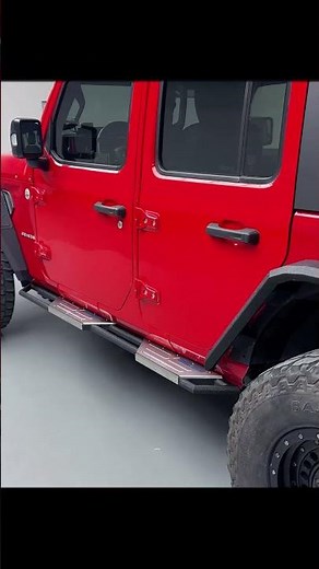 Jeep Wrangler JL Side Step Bars For 4-Door #jeep #jeepwrangler #jeepjl #sidestep #hookeroad #offroad