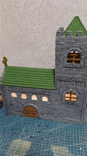 Макет Средневековой Церкови из игры Stronghold #shorts #stronghold #diy #самоделки #своимируками