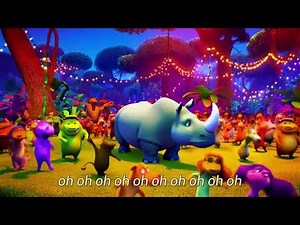 🦏 Rhino Rock Dance Party! | Fun Kids Song | Music | Action Song