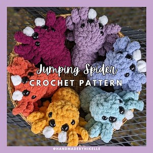 Crochet Spider PATTERN - Low Sew - Etsy