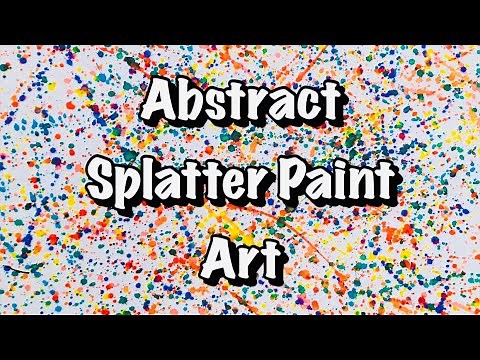 Abstract Splatter Paint Art