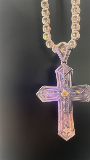 Bucci's Behind The Scenes ~ At Bucci's we take pride in making our customers happy and creating their one of a kind masterpieces. Sometimes we even get to make things for ourselves! This diamond cross was made with love and intention and Joe Bucci can't wait to wear it every day. The yellow sapphire on the back grill was set there because Joe was once told, "if a yellow sapphire touches your skin you'll never be broke". If you can dream it, we can make it! Dreams are meant to be "made" at Bucci'