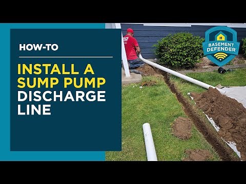 How To Install a Sump Pump Discharge Line