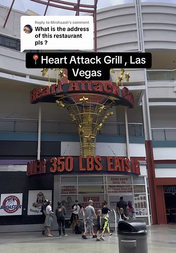 Replying to @Minihaash #heartattack #lasvegasfood #lasvegastrip #heartattackgrill