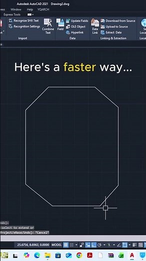 ⚡ AutoCAD CHAMFER Command Explained! #autocad #autocadblocks #civilengineering