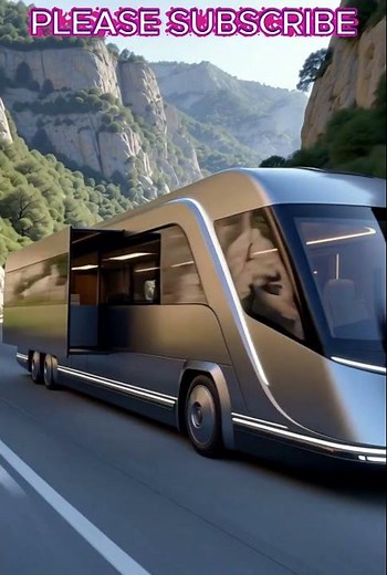 🚐 Futuristic Bus on Mountain Road | Journey Beyond Tomorrow 🏔️