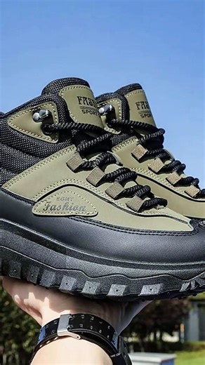 Stivali da trekking impermeabili e antiscivolo da uomo, stivali sportivi comodi e traspiranti per esterni, scarpe sportive all'aria aperta resistenti all'usura per l'uso quotidiano #scarpe #tracking #unisex #Regalo #SanValentino