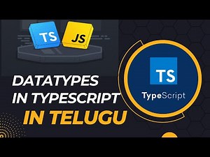 Datatypes in Typescript in Telugu #5 | #typescriptinTelugu