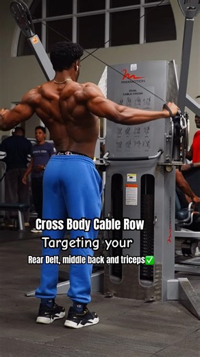 How to do the Cross Body Cable Row✅ #motivation #gym #gymmotivation #fitnessmotivation #natty #god