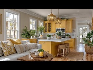 25 Small Yellow Kitchens Farmhouse | Smart Storage andn Smart Yellow Design
