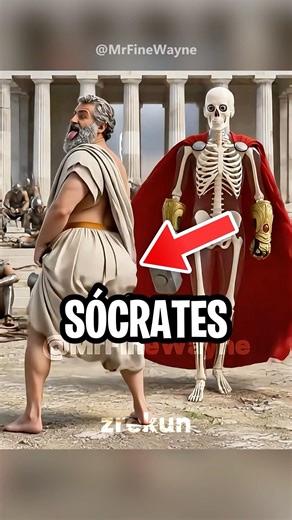 What is this Socrates vs. Skeleton meme? 😱💀 #socrates #meme #trend #ancientgreece