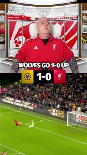 Wolves go 1-0 up vs Liverpool...